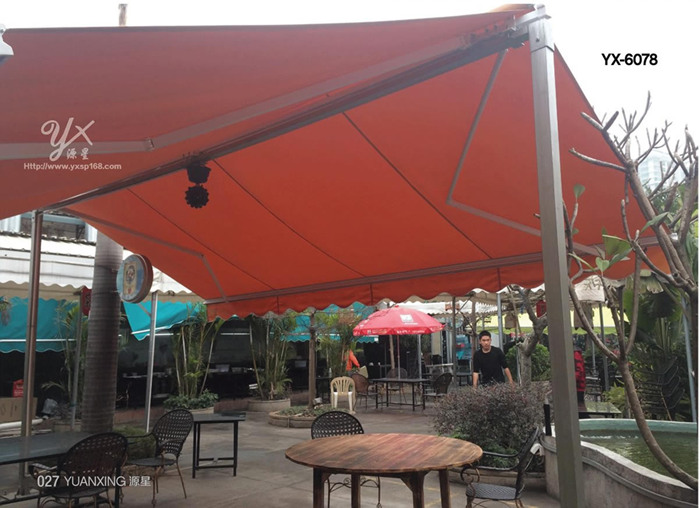 Removable and retractable tent series 6078