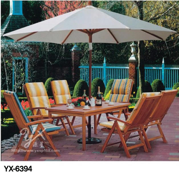 Outdoor cast aluminum table and chair series 6394