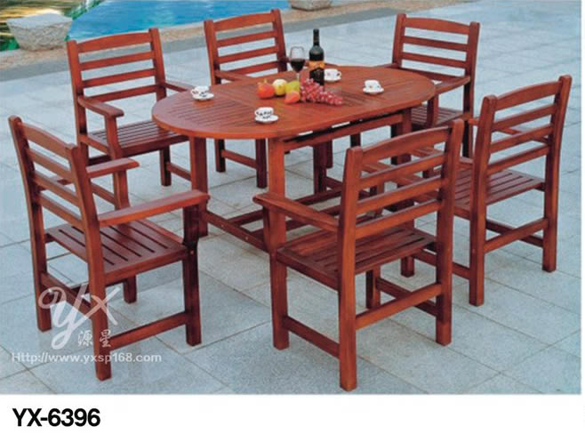 Outdoor cast aluminum table and chair series 6396