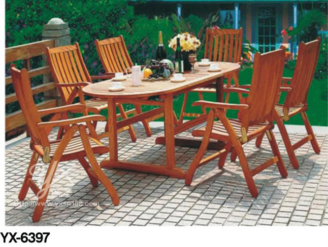Outdoor cast aluminum table and chair series 6397