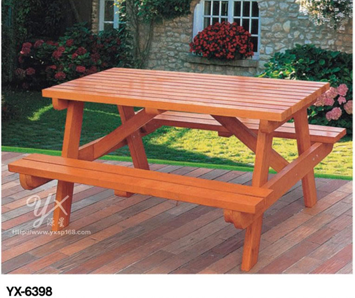Outdoor cast aluminum table and chair series 6398