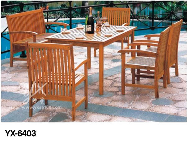 Outdoor cast aluminum table and chair series 6403