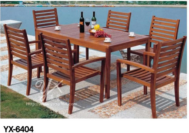 Outdoor cast aluminum table and chair series 6404