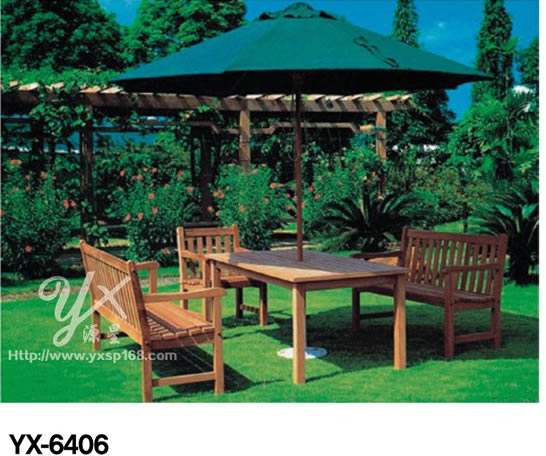 Outdoor cast aluminum table and chair series 6406