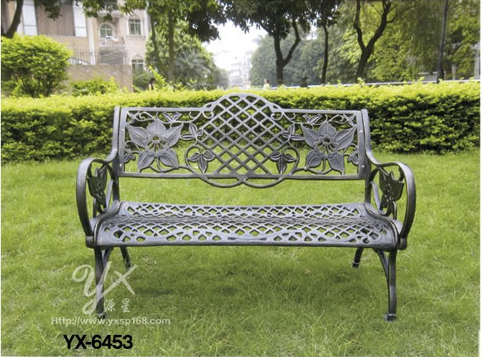 Outdoor cast aluminum table and chair series 6453