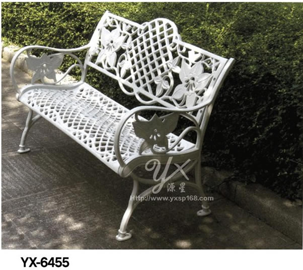 Outdoor cast aluminum table and chair series 6455